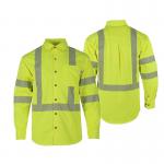 Buy cheap Long Sleeve Reflective Safety Shirts Safety Yellow Shirts With Reflective Stripes from wholesalers
