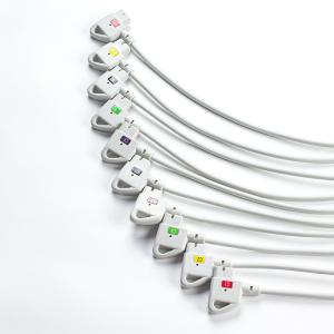 Buy cheap Compatible P-hilips Trim 10Lead ECG Cable IEC Snap for PageWriter Trim I, PageWriter Trim II from wholesalers