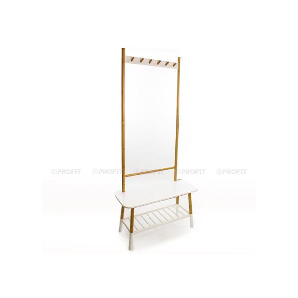 Buy cheap 6 Hooks Coat Rack With Shoe Bench from wholesalers