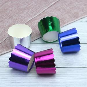 Buy cheap Food Grade Sustainable Aluminum Foil Cupcake Baking Cups , Sustainable Paper Muffin Liners from wholesalers