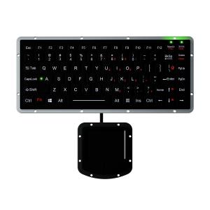 Compact Ruggedized Keyboard IP65 Sealed Touchpad With 2 Mouse Buttons Backlight