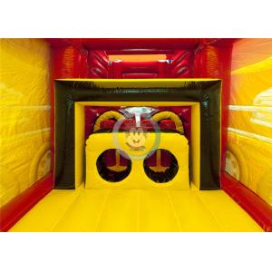 Car Bouncy Assault Course , Inflatable Water Obstacle Course Digital Printing
