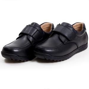 Buy cheap Leather Unisex School Shoes Black  Size 26-45 Flat Heel With Leather Lining from wholesalers