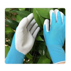 Buy cheap Men Cleaning And Gardening Polyester Knitting With Foam Latex Coated Hand Gloves from wholesalers