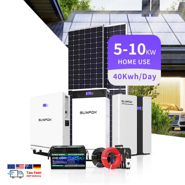 Quality 3kW 5kW 10kW Off-Grid Solar Power System with Lithium Battery for sale