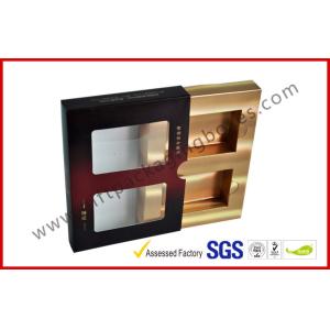 Buy cheap Matt Varnish Foil Paper Cigar Gift Box With Golden / Cigar Gift Sets from wholesalers