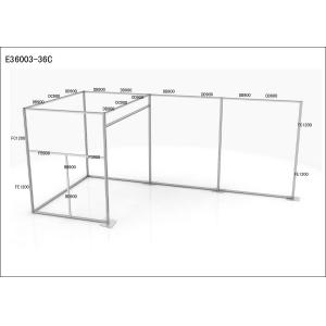 10 X 20 Exhibit Booth Displays , Modular Aluminum Pop Up Display Booth