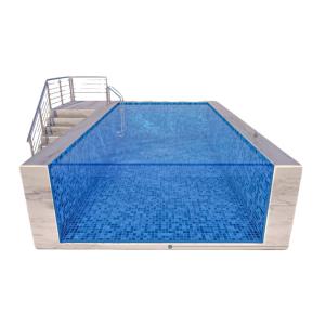 Clear Pool Window Prefabricated Steel Frame Container Pool for Above Ground
