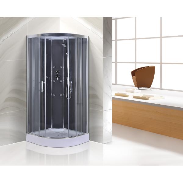Quality Chrome Profiles Quadrant Shower Cubicles , 900MM Quadrant Shower Enclosure for sale