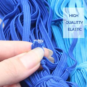 Buy cheap White black elastic band 3mm 5mm 7mm protective facemask braided elastic band ear loop elastic band hook from wholesalers