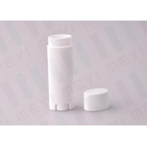 Buy cheap 4.5g White PP Oval Shape Empty Lipstick Tubes With Silkscreen Printing from wholesalers