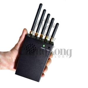 Buy cheap Mini Handheld Signal Jammer Handheld Cell Phone Jammer With 5 Antennas from wholesalers