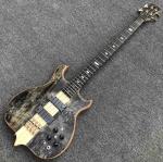 Buy cheap Free shipping Burst Maple top 4 strings Bass Guitar,Neck through body,Ebony fingerboard active pickups Electric bass from wholesalers