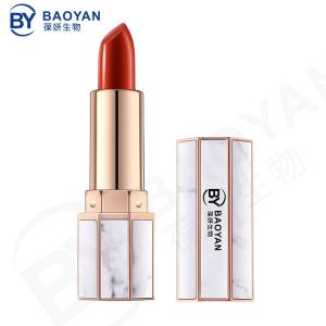 Buy cheap Gold Bar Edge Marble Creamy Matte Lipstick Long Lasting Nourishing from wholesalers
