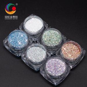 Buy cheap Bulk Polyester Iridescent Rainbow Confetti Glitter Hexagonal Sequins product