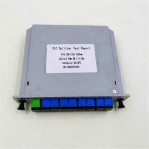 Buy cheap High reliability tray plug in type mounted easy to insert and pull out 8 16 1x6 fiber optical plc splitter from wholesalers