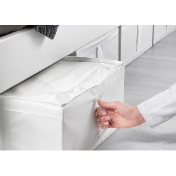 Puting Portable clothes storage bag customized sorting dust cover blanket Oxford Fabric White purple 93*55*19cm