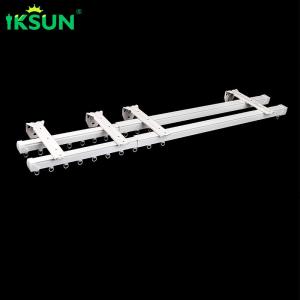 Buy cheap Metal Double Telescopic Curtain Track Extendable Wall Mounted from wholesalers