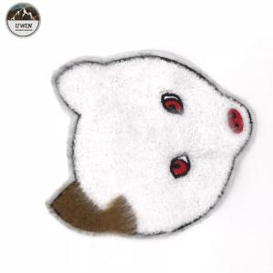 Buy cheap White Fox Custom Chenille Patches Small Animal Handmade Embroidery Technics from wholesalers