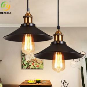 D26cm Iron Finish Nordic Pendant Light With E26 Bulb Base