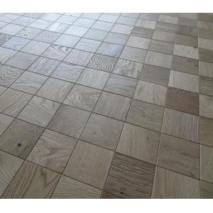 Buy cheap Mosaic Oak Engineered Parquet Flooring Embossed Invisible Lacquer from wholesalers