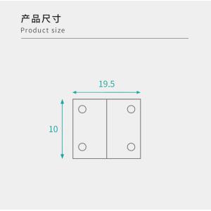 Buy cheap 10x19.5mm Size Metal Corner Brackets Sturdy For Flat Packed Furniture from wholesalers