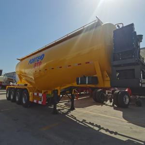 40/50 Cbm Bottom Discharge / Unloading Bulk Fly Ash Semi Trailer With Steel