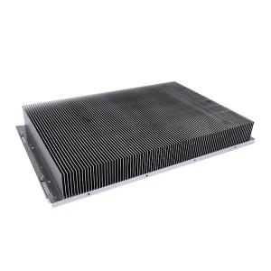 Buy cheap Customizable Aluminum Heatsink With Black Anodizing And Adjustable Fin Height product