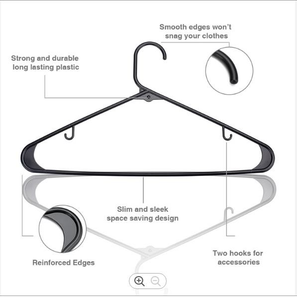 Quality Durable Plastic Tubular Adult Shirt Suit Hanger for Drying Clothes for sale