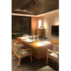 Buy cheap GREENARK Teppanyaki Grill Table Induction Fume Down Exhaust Griddle from wholesalers