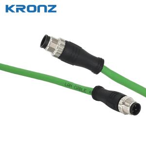 Buy cheap IP67 Industrial Circular M12 Connectors For Harsh Environments Brass Contact Nut Material from wholesalers