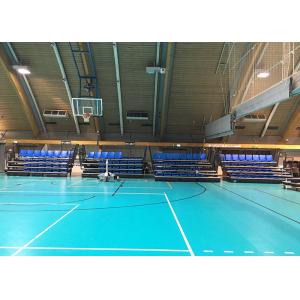 Buy cheap Portable Retractable Indoor Bleachers , Retractable Seating System With Lifting Dollies from wholesalers