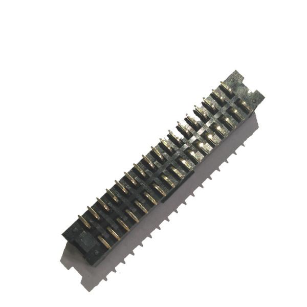 34P 2.54mm Pitch Box Header Connector SMT Type PA9T With CAP Gold Flash