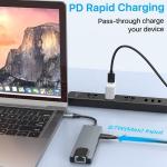 USB C Adapter 13 in 1 4K HDMI Hub Type C to HDMI 4K USB 3.0 2.0 PD Charging