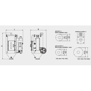 One Unit Design Plastic Resin Dryers , Stainless Steel Dryer THD Series