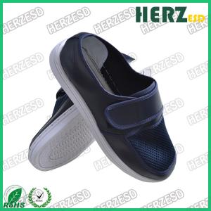 Buy cheap ESD Mesh Shoes Blue Electrostatic Discharge Shoes Mesh Upper Dust Free With Velcro from wholesalers