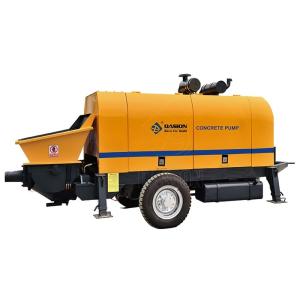 Buy cheap 50m3/H Hydraulic Concrete Pump / Stationary Concrete Pump Diesel Engine Type from wholesalers