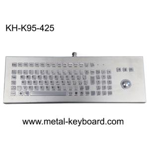 Buy cheap Rugged Desktop Metal Industrial Keyboard With Trackball from wholesalers