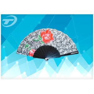 Promotion Plastic Folding Hand Fans / Custom Wedding Hand Fans