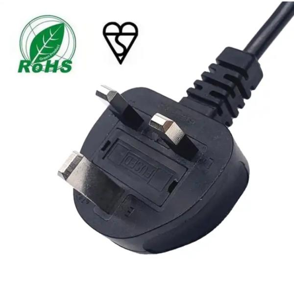 Buy cheap BS1363 UK 3 Pin Power Cord Plug To IEC320 For Consumer Electronics 220V - 250V from wholesalers