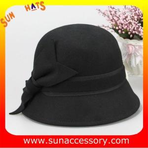 Buy cheap Vintage hot sale cloche hats wholesale for ladies,100% Australia wool felt hats factory from wholesalers