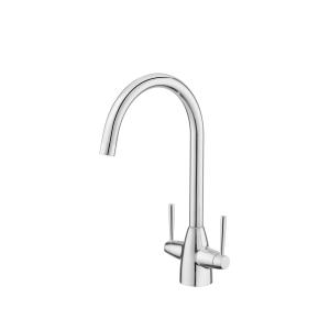 Buy cheap Easy Install Kitchen Mixer Faucet Brass Chrome easy operate from wholesalers