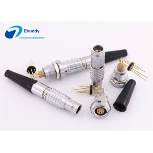 China FGG ECG 1B 2 - 16 Pin Lemo B Series Connectors Female Fixed Socket With Elbow Contact For PCB Printed on sale