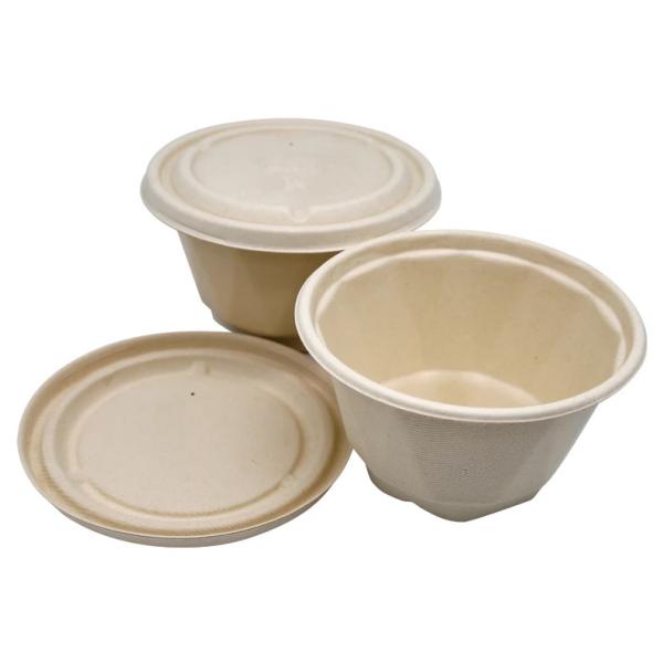 Quality Disposable Biodegradable Sugarcane Bagasse Bowl  850ml Takeaway Bowls With Lids for sale