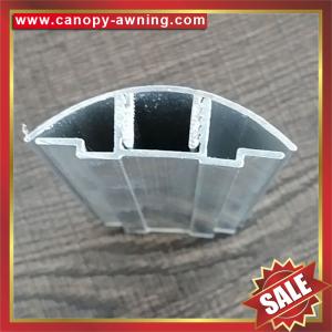 Popular aluminum Buckle Snap Connector profile for pc hollow polycarbonate sheet