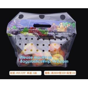 Hang Hole Plastic Stand Up Cherry Bag Factory, Fresh fruit bag(Cherry/Lichi