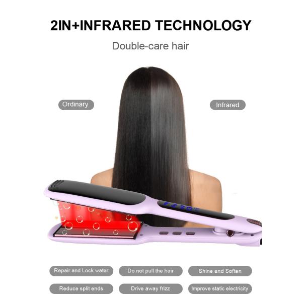 Salon Infrared Straightening Iron 1 Inch For Shiny And Silky Hair