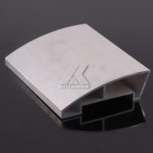 Buy cheap Ajustable Aluminium Handrail Profiles 8μM - 10μM Anodized Matt Light Finish product