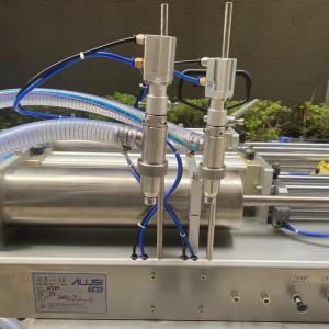 Buy cheap 316l SS Bottle Liquid Filling Machine Adjustment Piston Feed Speed from wholesalers