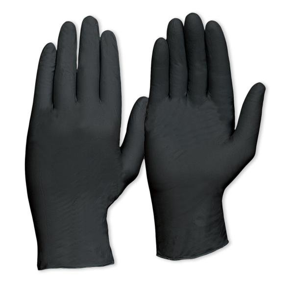 Quality Protective Medium Small Blue Nitrile Gloves Short Sleeve for sale